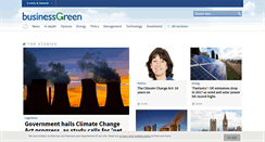 Desktop Screenshot of businessgreen.com